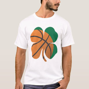 St Patricks Day Shamrock Basketball Saint Paddy's T-Shirt