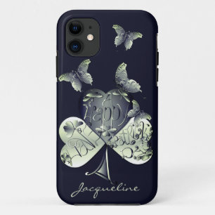 St. Patrick's Day Shamrock Butterflies iPhone 11 Case