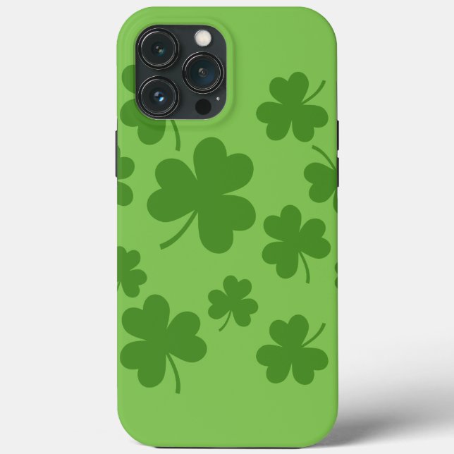 St Patrick's Day Shamrock Clover Pattern Case-Mate iPhone Case (Back)