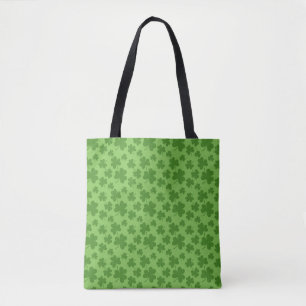 St Patrick's Day Shamrock Clover Pattern Tote Bag