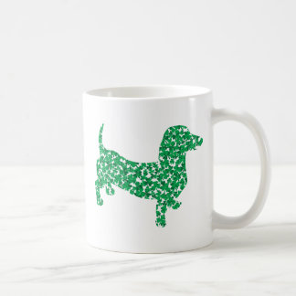 St Patricks Day Shamrock Doxie Coffee Mug