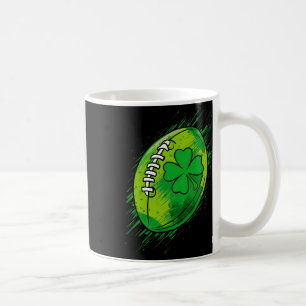 St Patricks Day Shamrock Football Saint Paddy's Ki Coffee Mug