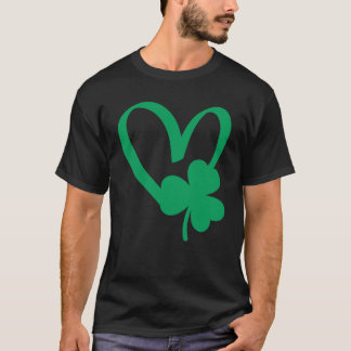 St Patrick's Day Shamrock Heart T-Shirt