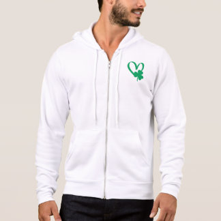 St Patrick's Day Shamrock Heart T-Shirt Hoodie