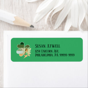 St. Patrick's Day Shamrock Irish Fairy Rtn Address
