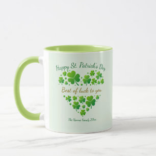 St. Patrick's Day Shamrock Keepsake I Best of Luck Mug