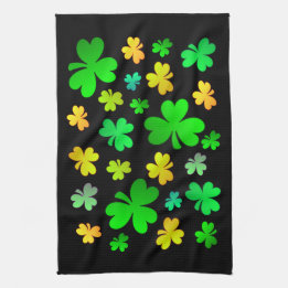 St. Patrick's Day Shamrock Kitchen Towel