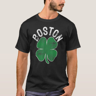 St Patrick's Day Shamrock Massachusetts Boston Iri T-Shirt