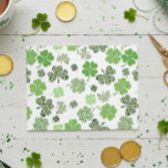 St. Patrick's Day Shamrock  Minimalistic Simple Postcard<br><div class="desc">This design was created though digital art. It may be personalised in the area provided or customising by choosing the click to customise further option Contact me at colorflowcreations@gmail.com if you with to have this design on another product. Purchase my original abstract acrylic painting for sale at www.etsy.com/shop/colorflowart. See more...</div>