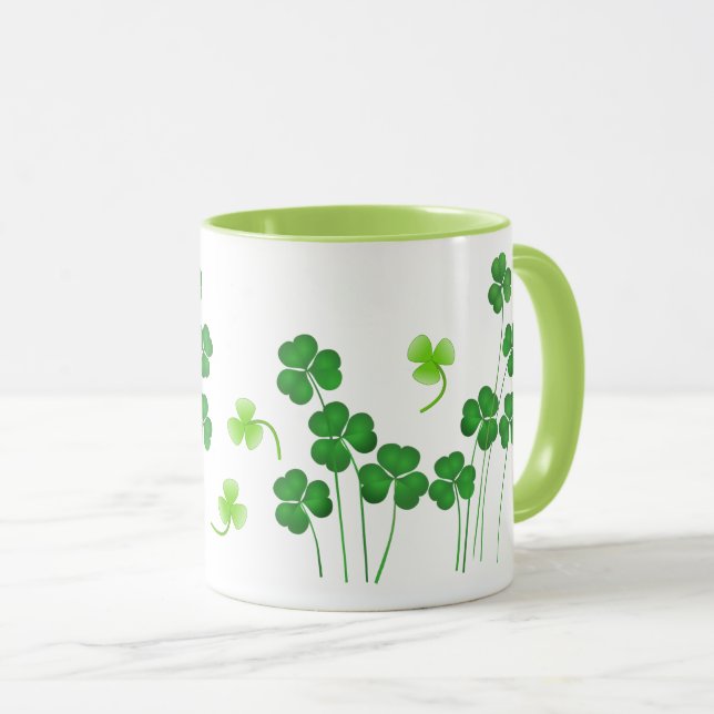 St. Patrick's Day Shamrock  Mug (Front Right)