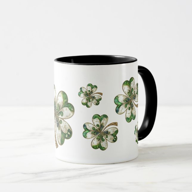 St. Patrick's Day Shamrock  Mug (Front Right)