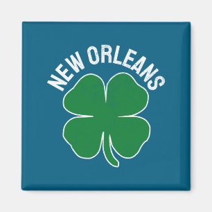 St. Patrick's Day Shamrock New Orleans La Irish Me Magnet