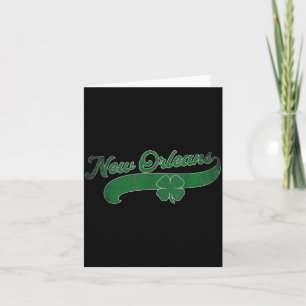 St. Patrick's Day Shamrock New Orleans Louisiana L Card