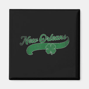 St. Patrick's Day Shamrock New Orleans Louisiana L Magnet