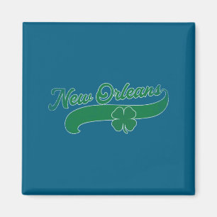 St. Patrick's Day Shamrock New Orleans Louisiana L Magnet