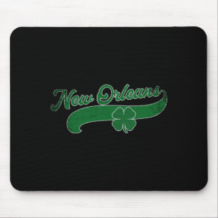 St. Patrick's Day Shamrock New Orleans Louisiana L Mouse Mat