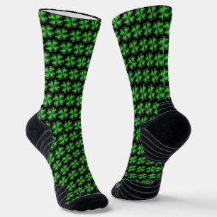 St Patrick's Day Shamrock Pattern Socks