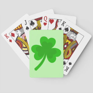 St. Patrick's Day Shamrock Pot of Gold Celtic Knot Playing Cards
