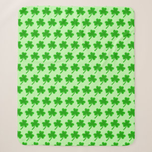 St. Patrick's Day Shamrock Pot of Gold Celtic Knot Sherpa Blanket
