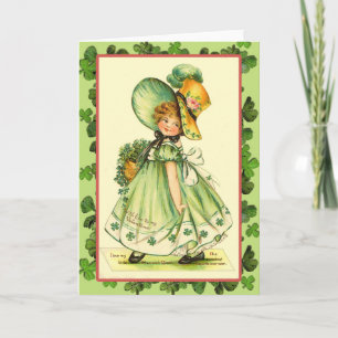 St. Patrick's Day Shamrock Queen Cards