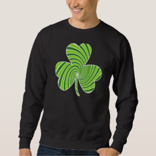 St Patricks Day Shamrock Retro Green Clover Irish Sweatshirt
