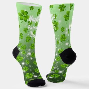 St. Patrick's Day Shamrock Socks