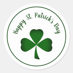 st. patrick's day shamrock sticker