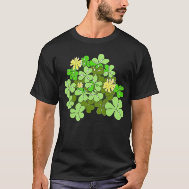 St Patricks Day Shamrock    T-Shirt (Front)