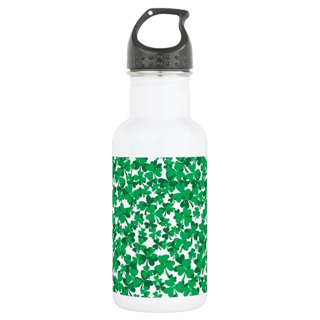 St Patrick's Day Shamrocks 532 Ml Water Bottle (Front)