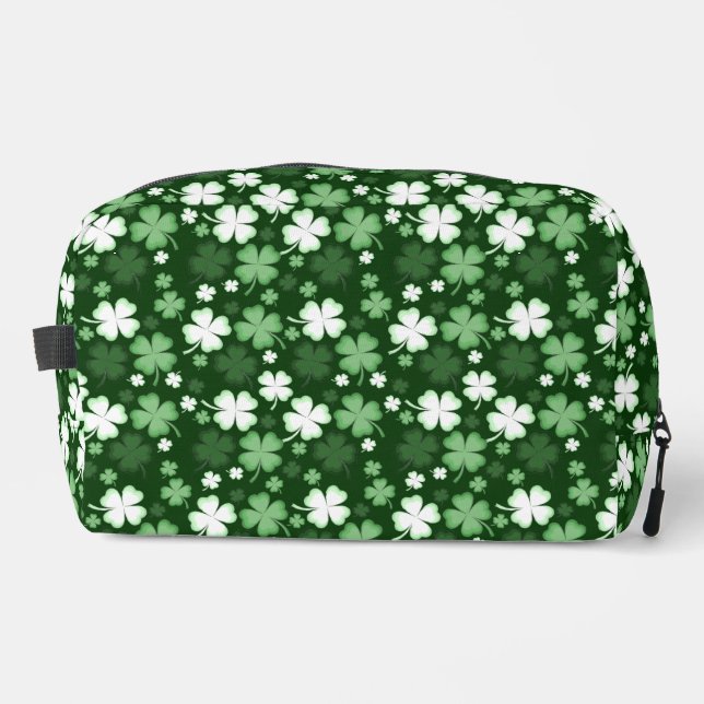 St. Patrick's Day Shamrocks Dopp Kit (Front)