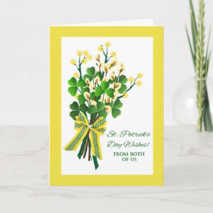 St. Patrick's Day Shamrocks from Both of Us Card