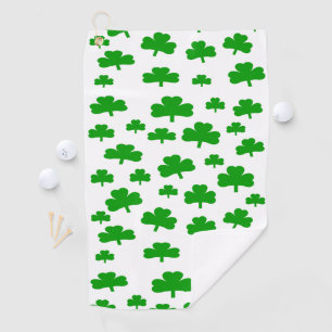 St. Patrick's Day Shamrocks Golf Towel