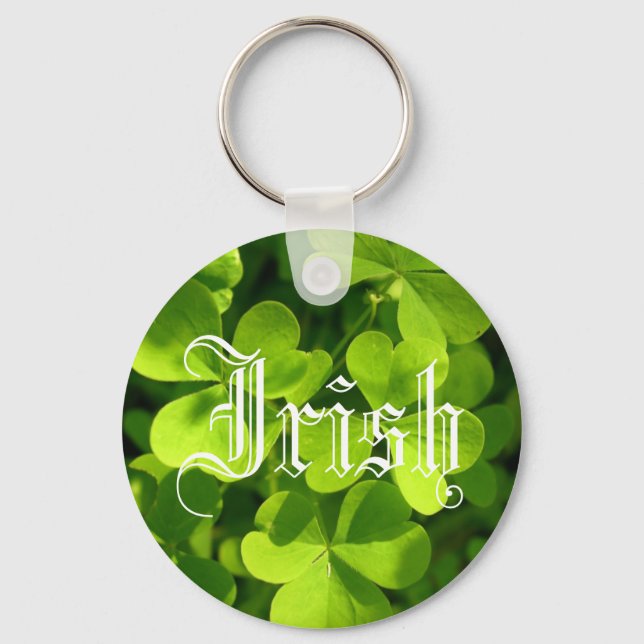 St. Patrick's Day Shamrocks Key Ring (Front)