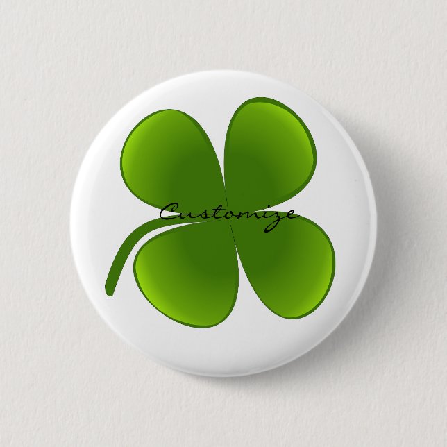 St Patrick's Day Shamrocks Thunder_Cove 6 Cm Round Badge (Front)