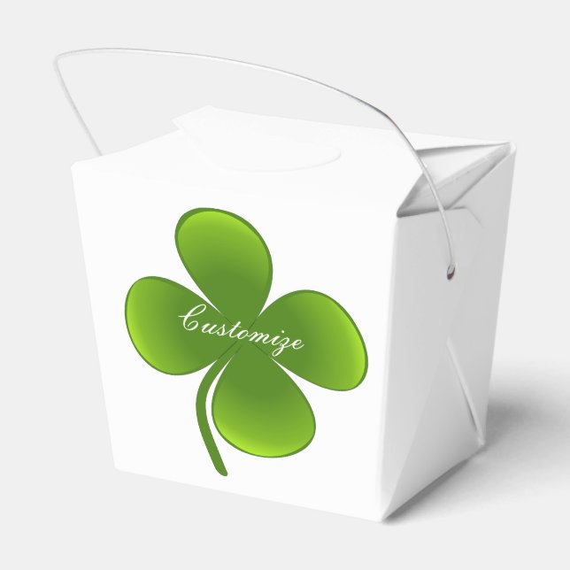 St Patrick's Day Shamrocks Thunder_Cove Favour Box (Back Side)