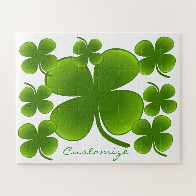 St Patrick's Day Shamrocks Thunder_Cove Jigsaw Puzzle (Horizontal)
