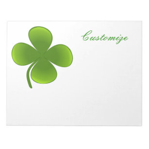 St Patrick's Day Shamrocks Thunder_Cove Notepad
