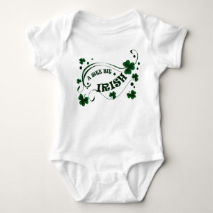 St. Patricks Day Shamrocks Wee Bit Irish Infants Baby Bodysuit