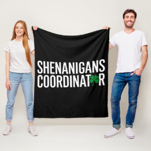 St. Patrick's Day Shenanigan Coordinator Fleece Blanket