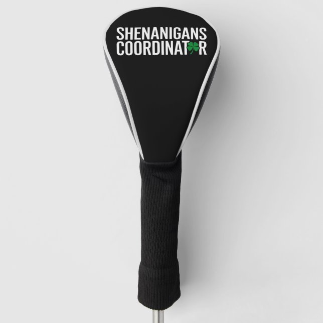 St. Patrick's Day Shenanigan Coordinator Golf Head Cover (Front)
