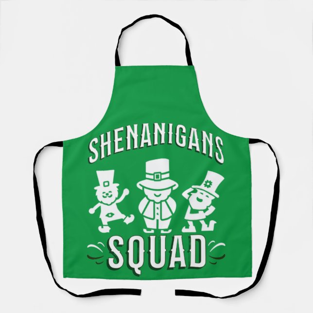 ST PATRICK'S DAY - SHENANIGANS SQUAD APRON (Front)