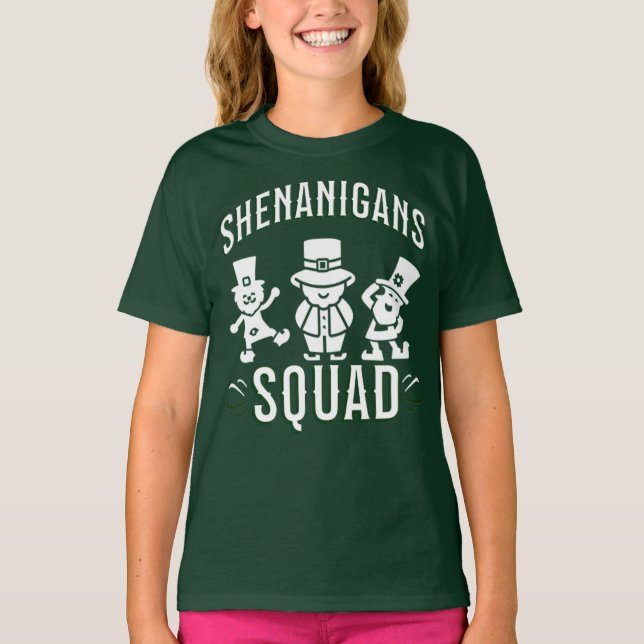 ST PATRICK'S DAY - SHENANIGANS SQUAD T-Shirt (Front)