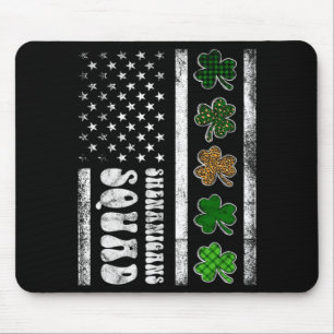 St Patricks Day Shenanigans Squad Us Flag American Mouse Mat