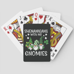 St Patricks Day Shenanigans with Gnomies Gnome Playing Cards