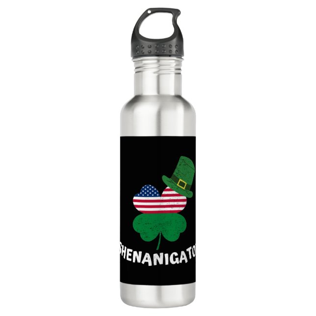 St. Patrick's Day Shenanigator 710 Ml Water Bottle (Front)