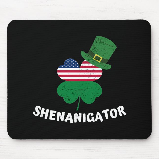 St. Patrick's Day Shenanigator Mouse Mat (Front)