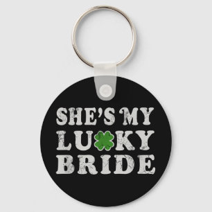 St Patricks Day Shes My Lucky Bride Wedding Shower Key Ring