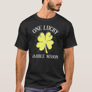 St Patricks Day Shirt Lucky Marble Mason