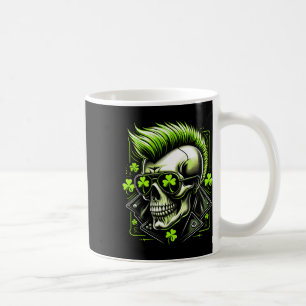 St Patricks Day Shirt Men Boys Kids Green Skull Gr Coffee Mug