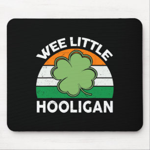 St Patricks Day Shirt Wee Little Hooligan Funny Bo Mouse Mat
